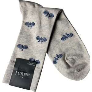 J. Crew  Crew Style Bicycle Theme  Pattern Socks NWT